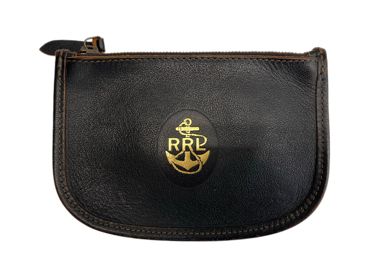 RRL ブラック レザー ポーチ VRDBXGJYCt9DIra7ZTdWTZXCnmPWbg