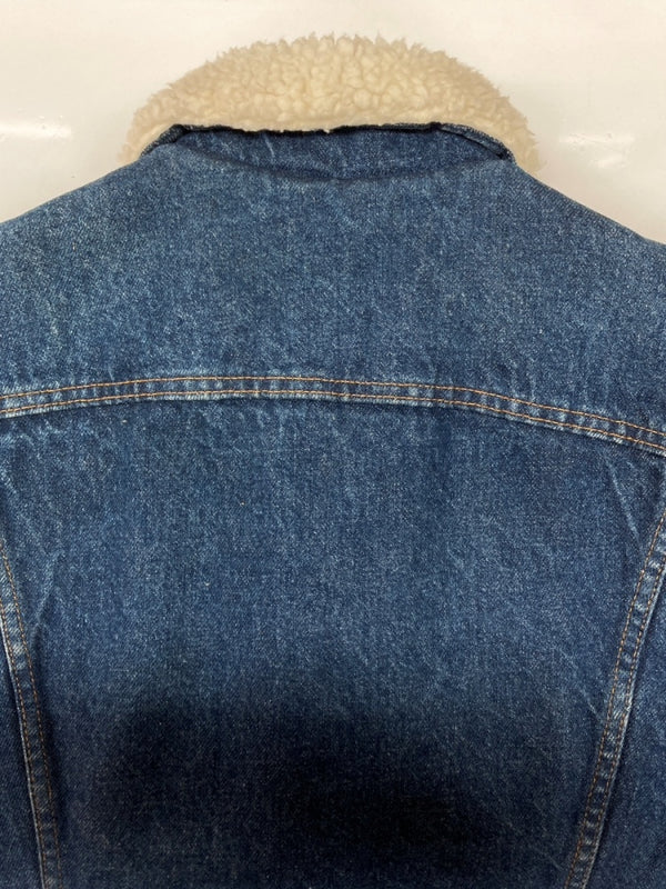 リーバイス Levi's 80s BOA DENIM JACKET ボア デニム ジャケット Gジャン ボタン ヴィンテージ USA製 アウター インディゴ 青 70608 34R ジャケット ロゴ ブルー 104MT-2147