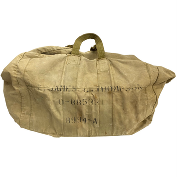 【曜日割引対象外】 ヴィンテージ vintage 40's U.S.AIR FORCE AVIATOR'S KIT BAG STENCIL コの字タロン バッグ メンズバッグ ボストンバッグ ベージュ 201goods-590 VB