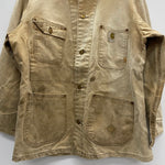 【曜日割引対象外】 カーハート Carhartt 70's Chore Coat デカCボタン カバーオール ジャケット ベージュ 40サイズ 201MT-4501 VB