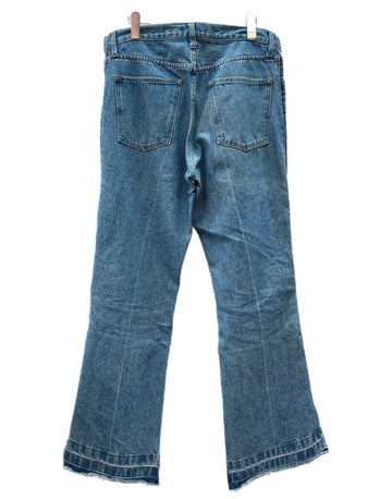 トーガ TOGA VIRILIS 21SS SIDE ZIP DENIM PANTS サイド ジップ デニム パンツ ジップフライ フレア ジーンズ インディゴ 青 無地 TV21-FF315 デニム ブルー サイズ46 104MB-396