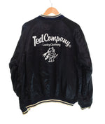 テッドマン TEDMAN スカジャン 別珍 リバーシブルDevil Motors Hot Road Lucky Clothing デビル モーターサイクル バイク 刺繍  42 ジャケット ブラック 103MT-2194