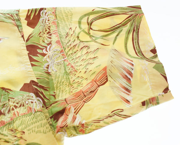 パタゴニア PATAGONIA pataloha パタロハ アロハシャツ サトウキビ柄 半袖シャツ 52539SP 半袖シャツ イエロー Mサイズ 103MT-2982