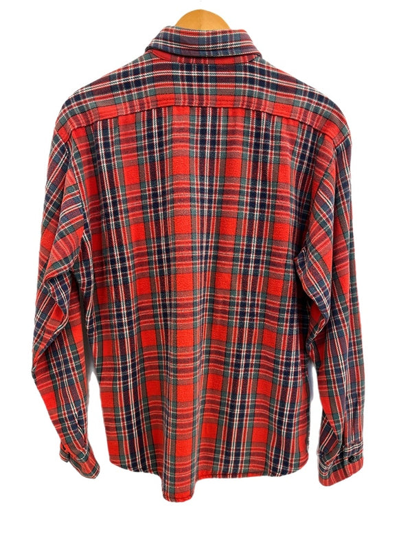 ファイブブラザー FIVE BROTHER 70s 80s ヴィンテージ チェックシャツ US古着 長袖シャツ レッド Lサイズ 101MT-3429