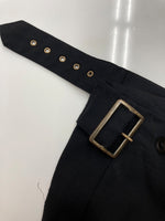 ジャンポールゴルチエ Jean Paul GAULTIER CLASSIQUE WOOL WIDE PANTS ウール ワイド パンツ 変形 スカート ジップフライ ズボン 黒 無地 スラックス ブラック サイズ 48 104MB-284