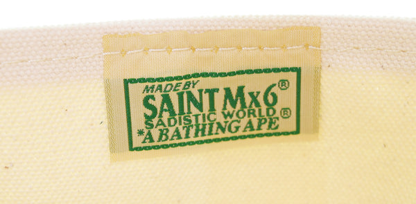 アベイシングエイプ  A BATHING APE SAINT MICHAEL24SS TOTE BAGキャンバストートバッグ SM-YS8-0000-C33 バッグ メンズバッグ トートバッグ ホワイト 103B-151