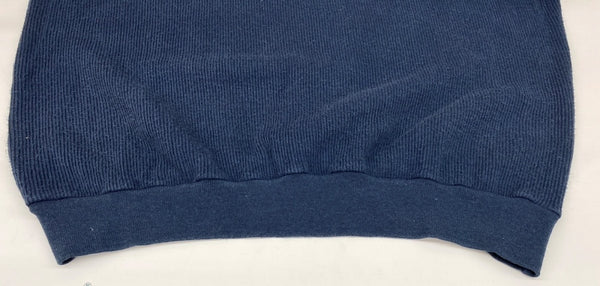 ステューシー STUSSY OLD 白タグ 90's 前期～中期 USA製 ヘンリーネック HENLEY NECK サーマル ワッフル 長袖 カットソー リブ NAVY 紺 ロンT 無地 ネイビー Lサイズ 104MT-1774