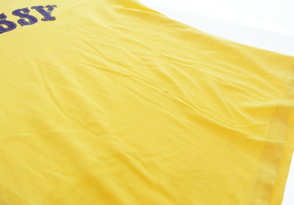 ステューシー STUSSY 90s USA製 NYLTLAロゴ 半袖Tシャツ Tシャツ イエロー 103MT-2748