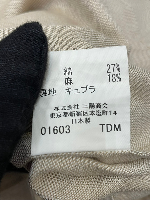 バーバリーロンドン BURBERRY LONDON シルク混 サファリジャケット ベージュ L 601MT-52