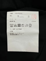 コムデギャルソン COMME des GARCONS HOMME GABARDINE PANTS ギャバジン パンツ 綿エステル ベルト ジップフライ 黒 無地 HN-P003 ボトムスその他 ブラック Mサイズ 104MB-247