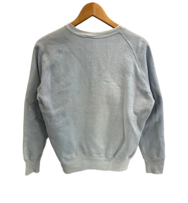 ヴィンテージ vintage 70s～ 70年代～ ラグラン カレッジ ラバープリント 3段 - スウェット ブルー 101MT-4166