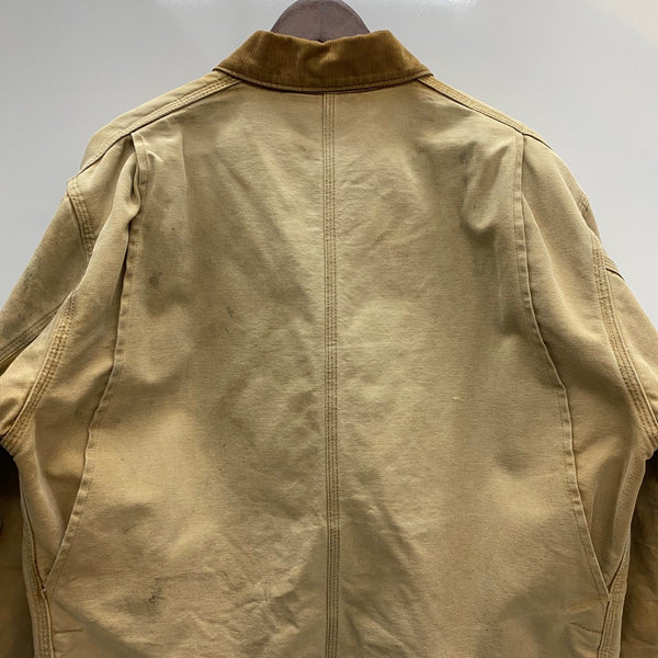 【曜日割引対象外】 カーハート Carhartt 80's 90's チョアコート中綿 キルティングライナー ダック カバーオール ジャケット ベージュ 201MT-4551 VB