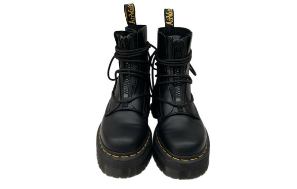 ドクターマーチン Dr.Martens JARRICK II フロントジップ ファスナー レースアップ 厚底 レザー MADE IN VIETNAM ベトナム製 BLACK 黒 AW006 KV09X レディース靴 ブーツ その他 ブラック EU37 104S-920