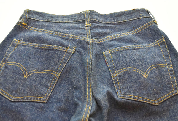 リーバイス LEVI'S 70s 73年11月製 501 66前期 ボタン裏6 赤耳 Denim Jeans デニムパンツ 濃紺 デニム ブルー 103MB-321