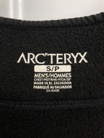 アークテリクス ARC’TERYX FLEECE JACKET フリース ジャケット POLARTEC サンウエスト期 ジップアップ アウトドア 黒 ジャケット ロゴ ブラック Sサイズ 104MT-1651