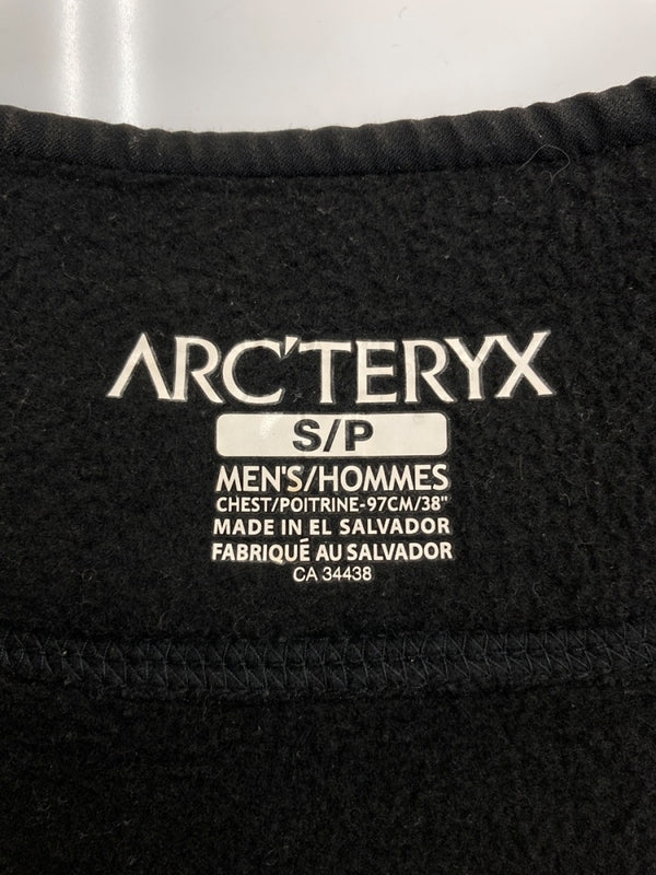 アークテリクス ARC’TERYX FLEECE JACKET フリース ジャケット POLARTEC サンウエスト期 ジップアップ アウトドア 黒 ジャケット ロゴ ブラック Sサイズ 104MT-1651