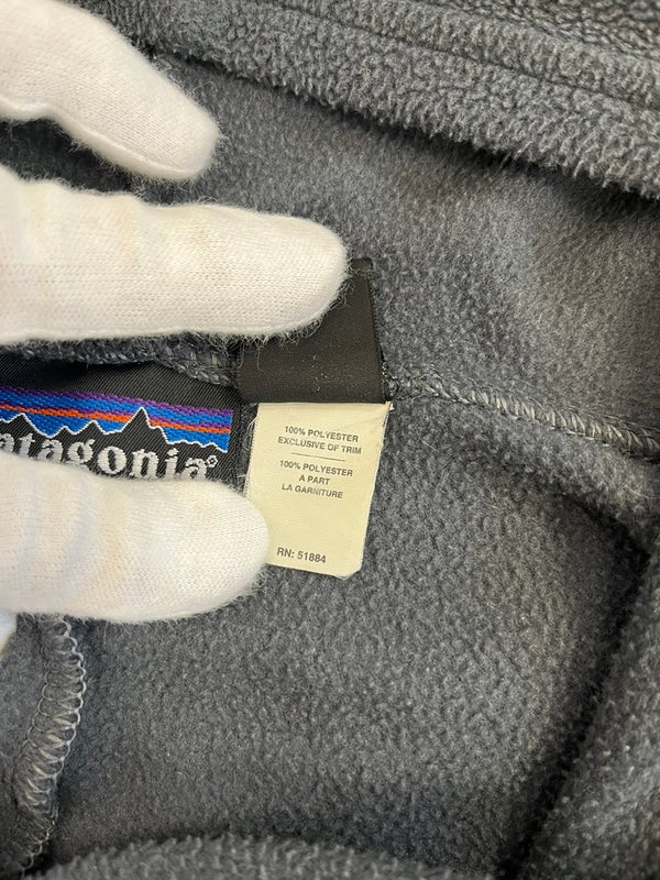 パタゴニア PATAGONIA 00s 00's 2000年代 USA製 “Rhythm” LOST ARROW PULLOVER リズム ロストアロー フリース パーカー 白 グレー XL パーカ グレー 101MT-5107