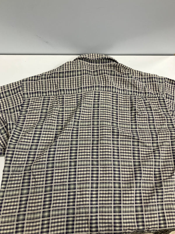 パタゴニア PATAGONIA 2000年製 00’s A/C Shirt  ACシャツ チェックシャツ シャドーチェック ポルトガル製 ORGANIC COTTON  52917 半袖シャツ グレー Mサイズ 101MT-4763