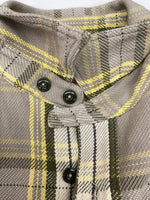 フェローズ PHERROW'S FLANNEL CHECK WORK SHIRT フランネル チェック ワーク シャツ ネルシャツ ヘビーウェイト ボタン 長袖 薄茶 黄 長袖シャツ チェック ベージュ XLサイズ 104MT-1672