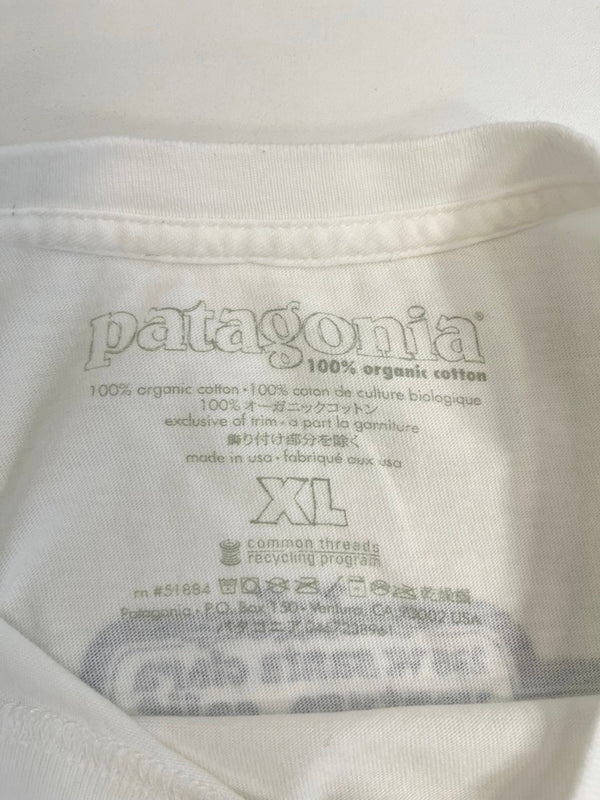パタゴニア PATAGONIA 葛飾北斎 プリントTシャツ The Great Pacific Iron Works USA製 XL Tシャツ ホワイト LLサイズ 101MT-4704