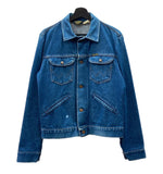 ラングラー Wrangler 70's 70年代 Vintage ヴィンテージ デニム Gジャン トラッカージャケット 4ポケット 青  サイズ 38 ジャケット 無地 ブルー 104MT-1262