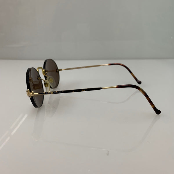 【中古】ジョルジオ アルマーニ GIORGIO ARMANI サングラス 702 744 140 リムレス 眼鏡・サングラス 眼鏡 ブラウン 201goods-627