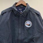 【曜日割引対象外】 ラルフローレン POLO RALPH LAUREN 90's Cotton Nylon print A-2 type jacket ジャケット ネイビー Lサイズ 201MT-3383 VB