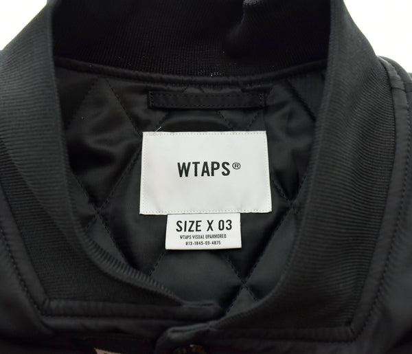 ダブルタップス WTAPS 22AW TEAM JACKET チームジャケット 黒 222TQDT-JKM01 3 ジャケット ブラック 103MT-1079