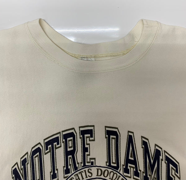 【曜日割引対象外】 チャンピオン Champion 90's REVERSE WEAVE USA製 NOTRE DAME カレッジロゴ スウェット ホワイト XXLサイズ 201MT-2890 VB