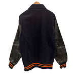 ヴィンテージ vintage 50's 50年代 KING-O-SHEA 襟付き スタジャン バーシティジャケット 袖レザー VARSITY JACKET スタジアム ジャケット ネイビー 101MT-5081