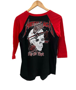 バンド band 80's~90's 80~90年代 METALLICA IN CONCERT PUSHEAD インコンサート パスヘッドプリント ラグランスリーブ VINTAGE ヴィンテージ ロンT マルチカラー Mサイズ 101MT-4456