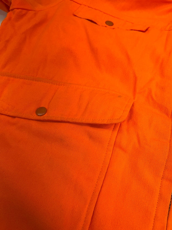 ウールリッチ WOOLRICH 70s~80s 白タグ ハンティングジャケット 襟切り替え TALONジップ VINTAGE ヴィンテージ ジャケット オレンジ Lサイズ 101MT-5199