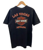 ハーレーダビッドソン Harley-Davidson 90s ©1998 Vintage ヴィンテージ ロゴプリント  黒 US古着 Tシャツ ブラック Lサイズ 101MT-2992