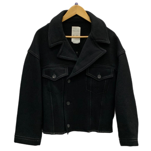 クロ KURO 19AW メルトンカラーステッチングジャケット ブラック 1サイズ 201MT-3303