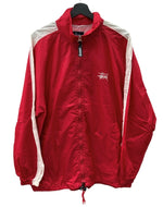 ステューシー STUSSY OLD USA製 STUSSY SPORT JACKET オールド ステューシー スポーツ ジャケット 赤 ジャケット ロゴ レッド Lサイズ 104MT-1968