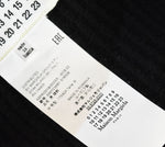 メゾンマルジェラ Maison Margiela 18AW ライン入り 4ステッチ リブニットキャップ 帽子 メンズ帽子 ニット帽 ブラック 103H-71