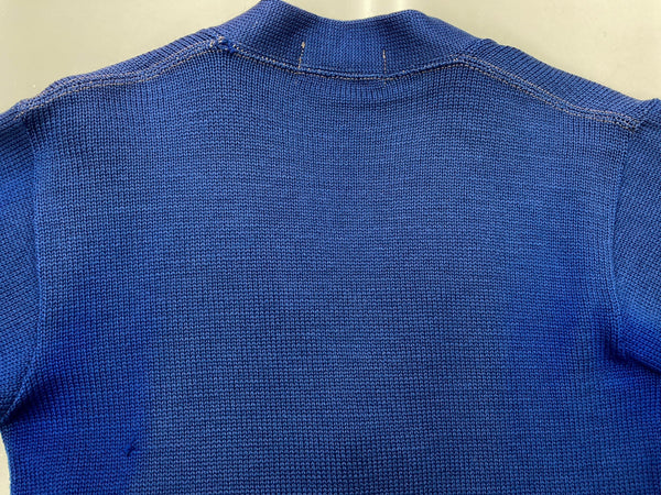 ヴィンテージ vintage 40s 40年代 IMPERIAL インペリアル レタードカーディガン ニット パチポケ ワッペン 青 サイズ 36 カーディガン ワンポイント ブルー 104MT-1856