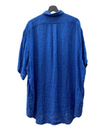 ラルフローレン RalphLauren 90s BLAKE LINEN S/S SHIRT リネン 半袖 シャツ ボタンダウン 刺繍 ショートスリーブ 青 半袖シャツ ワンポイント ブルー XLサイズ 104MT-2050