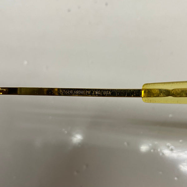 【曜日割引対象外】 【中古】ランドルフ Randolph 90's HGU-4P 5 1/2 MIL-S-25948J 眼鏡・サングラス サングラス ゴールド 201goods-800 VB