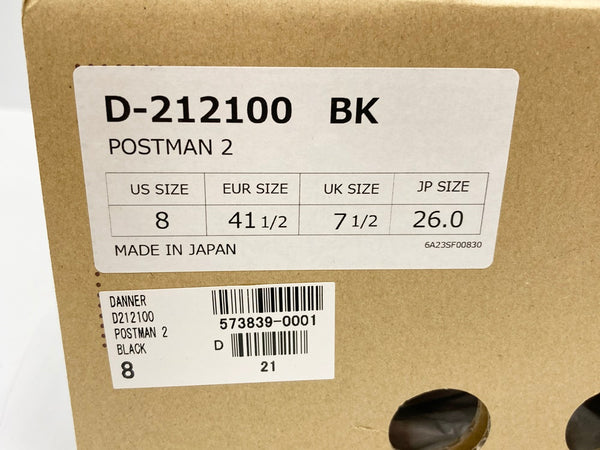 ダナー Danner D212100 POSTMAN2 ポストマンシューズ2 オイルドレザー 黒 Made in JAPAN D-212100 メンズ靴 ブーツ その他 ブラック 26cm 101-shoes1368