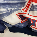 【曜日割引対象外】 ヴィンテージ vintage 80's チョークライン CHALK LINE MLB USA製 ナイロン ジャケット ホワイト Lサイズ 201MT-4208 VB