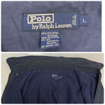 【曜日割引対象外】 ラルフローレン POLO RALPH LAUREN 90's Cotton Nylon print A-2 type jacket ジャケット ネイビー Lサイズ 201MT-3383 VB