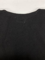 ラルフローレン RalphLauren POLO SPORT 90s USA LOGO COTTON KNIT ロゴ コットン ニット セーター 厚手 長袖 黒 セーター 刺繍 ブラック XLサイズ 104MT-1748