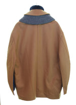 カラー kolor  20AW ファー付き カシミヤ混 ウール メルトン マント コート 20WCL-C02105 ジャケット ブラウン 1 103LT-95