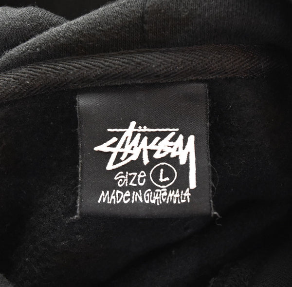 ステューシー STUSSY 8 Ball Fade Hoodie フェード エイト ボール フーディー MADE in GUATEMALA グアテマラ製 ストックロゴ プルオーバー パーカ ブラック Lサイズ 103MT-2988