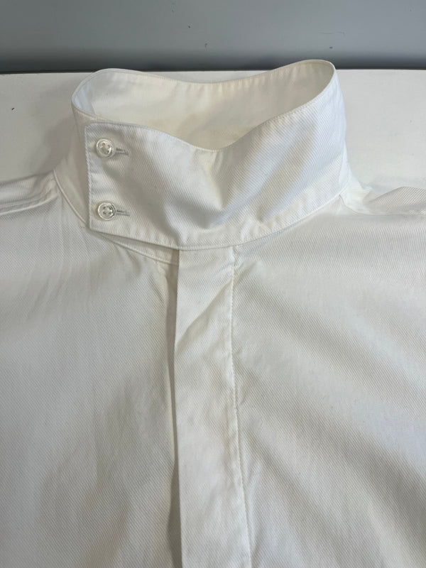 レインメーカー RAINMAKER KYOTO スタンドカラーシャツ コットンシャツ 白 日本製 RM171-054 サイズ44 長袖シャツ ホワイト 101MT-5436