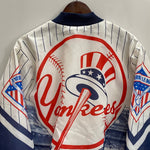 【曜日割引対象外】 ヴィンテージ vintage 80's チョークライン CHALK LINE MLB USA製 ナイロン ジャケット ホワイト Lサイズ 201MT-4208 VB