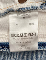 バウワウ BOWWOW REMAKE DENIM PANTS リメイク デニム パンツ 再構築 ボタンフライ ジャージ ジーンズ ズボン 青 黒 無地 BW1801-WLP デニム ブルー Mサイズ 104MB-159