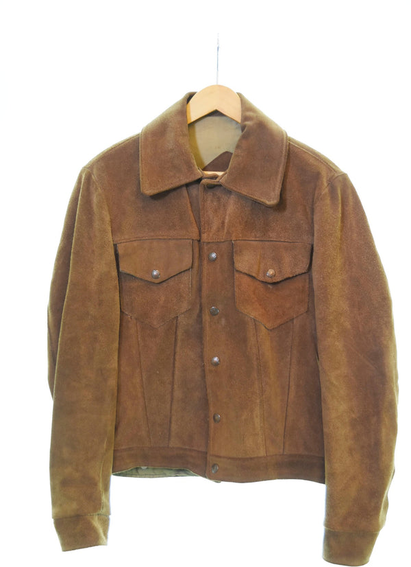 ショット SCHOTT 70's RANCHER by Schott Bros. スエード 3rdタイプ ヌバックジャケット 茶 38 ジャケット ブラウン 103MT-1489