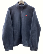 シュプリーム SUPREME 19AW Polartec Half Zip Pullover ポーラテック ハーフ ジップ プルオーバー BOX LOG 紺 スウェット ロゴ ネイビー Sサイズ 104MT-440